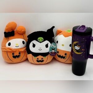 Hello Kitty Halloween 8” Squishmallows and Hello Kitty Halloween ZAK!Tumbler NEW